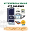 Kit completo com placas Micro inversor Hoymiles HMS 2000 estrutura telhado e string box
