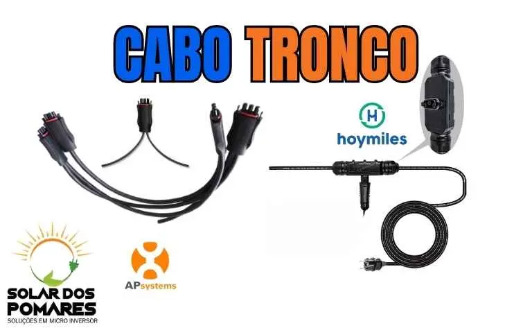 diferença entre os cabo troncos das empresa apsystems e hoymiles