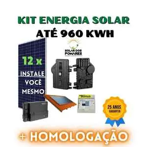 Kit Energia Solar On Grid - Microinversor Enphase IQ8P Super - 780 a 960 kWh/Mês
