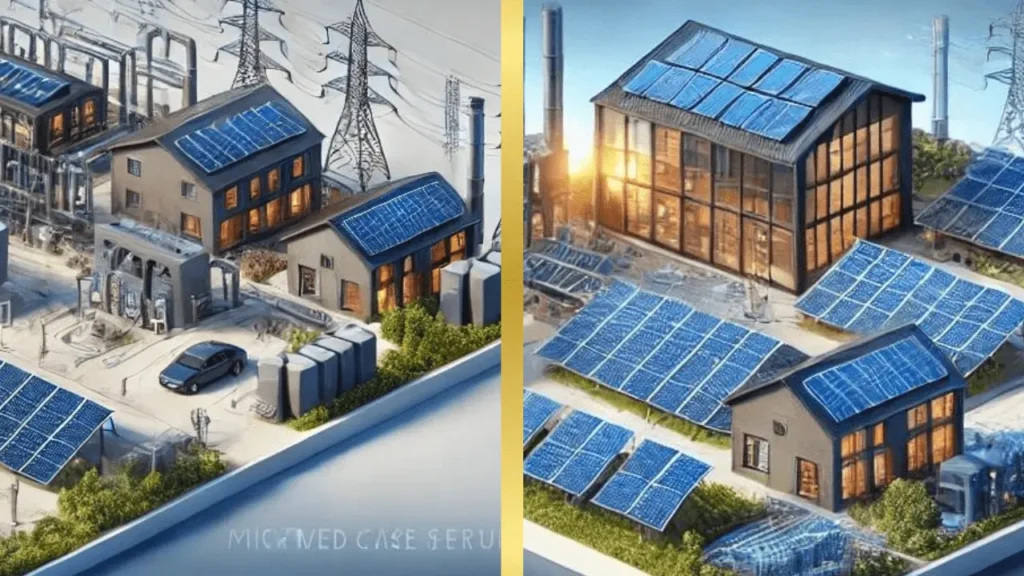 Estudo de 2 casos sobre a mitigação da inversão de fluxo em sistemas solares com sistema híbrido e microinversores